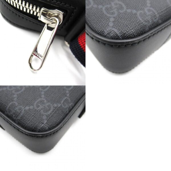 2101217583510 10c Gucci Gg Supreme Messenger Bag Black