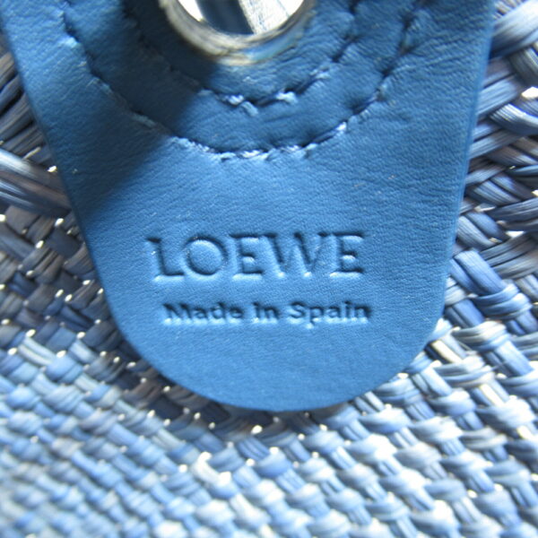 2101217598613 6 Loewe Anagram Basket Calf Denim Shoulder Bag Blue