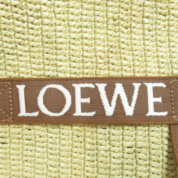 2101217599177 10 Loewe Fold Shopper Raffia Shoulder Bag Brown Natural Tan