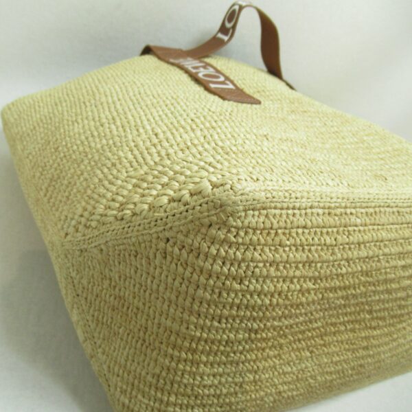 2101217599177 8 Loewe Fold Shopper Raffia Shoulder Bag Brown Natural Tan