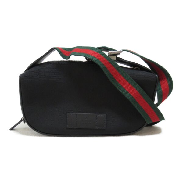 2101217604390 2 Gucci Nylon Waist Bag Black