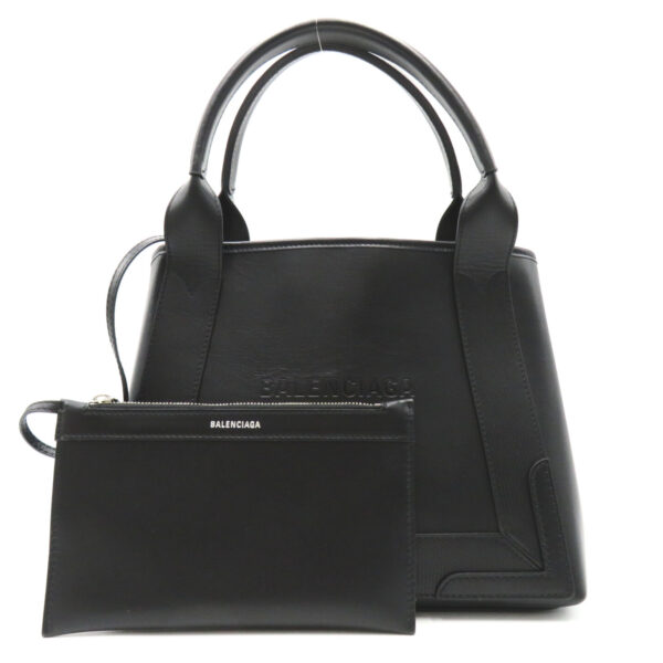 2101217605052 1 Balenciaga Small Cabas Tote Pouch Calf Black