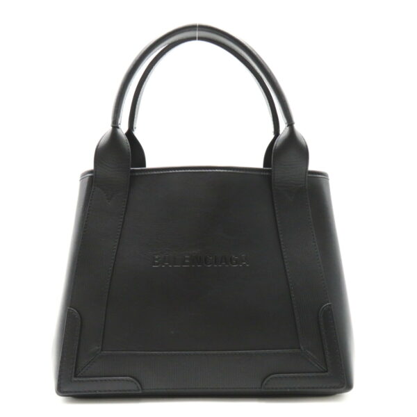 2101217605052 2 Balenciaga Small Cabas Tote Pouch Calf Black