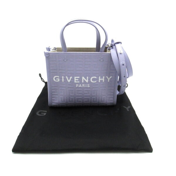 2101217607575 6 Givenchy G Tote Mini Canvas 2Way Shoulder Bag Purple