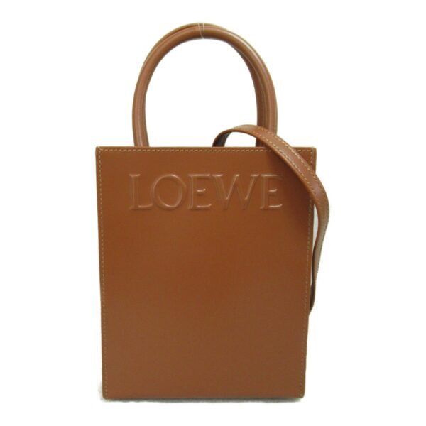 2101217609005 3 Loewe 2Way Leather Shoulder Bag Brown Tan