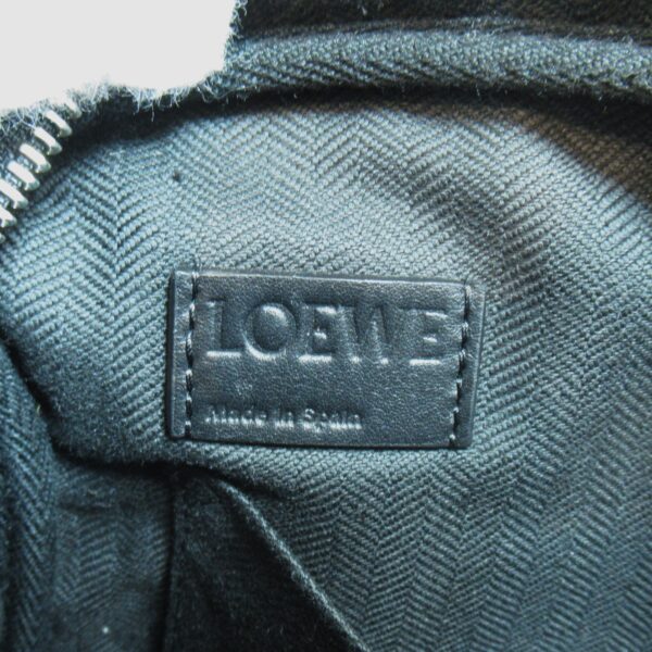 2101217616331 11 Loewe Lambskin Messenger Shoulder Bag Black