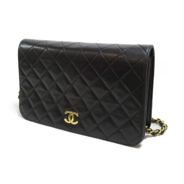 2101217620765 5 CHANEL Push Lock Matelasse Chain Shoulder Bag Lambskin Black