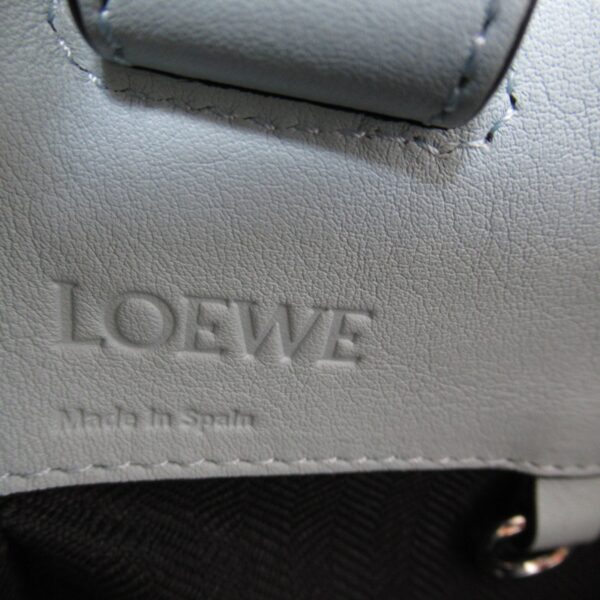 2101217622356 9 Loewe Hammock Medium Leather 2Way Shoulder Bag Blue