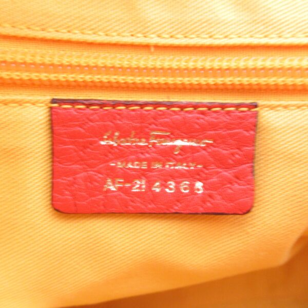 2101217624404 10 Salvatore Ferragamo Leather Shoulder Bag Orange