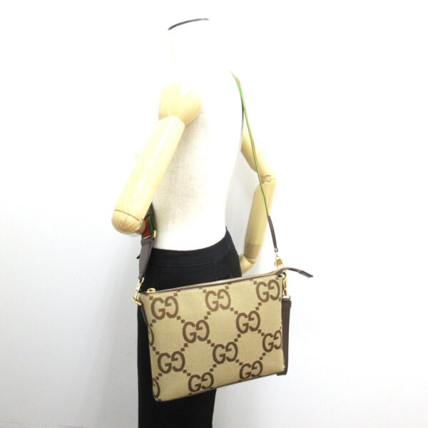 2101217626217 5 Gucci Jumbo Gg 2Way Shoulder Bag Brown