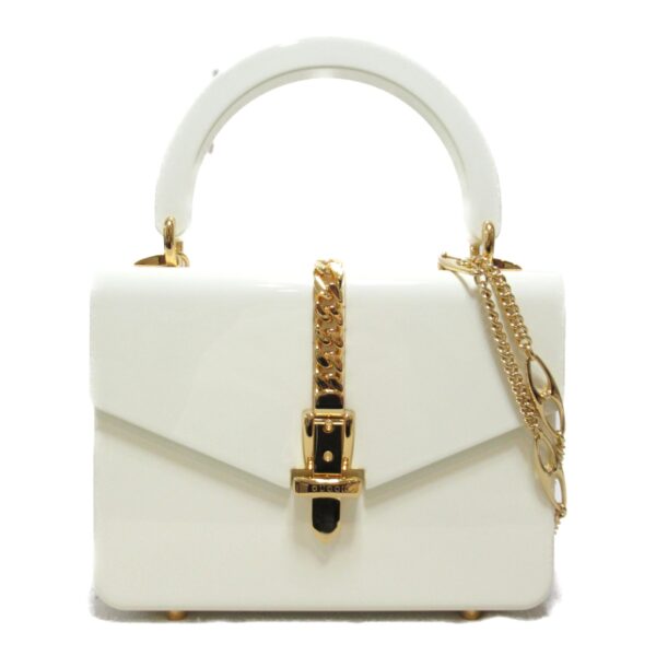 2101217633727 2 Gucci 2Way Acrylic Shoulder Bag Ivory