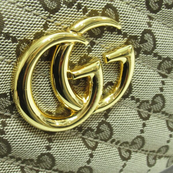 2101217641913 11 Gucci Gg Marmont Gg Shoulder Bag Beige Black