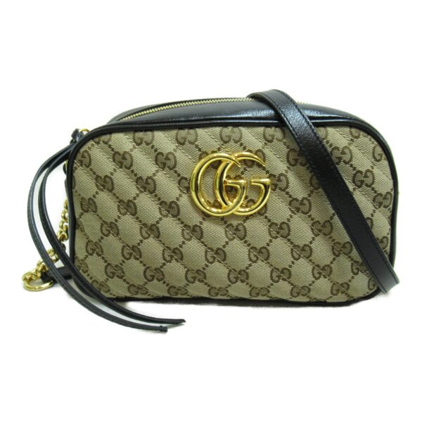 2101217641913 3 Gucci Gg Marmont Gg Shoulder Bag Beige Black