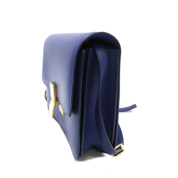 2101217663298 3 Celine Leather Shoulder Bag Blue