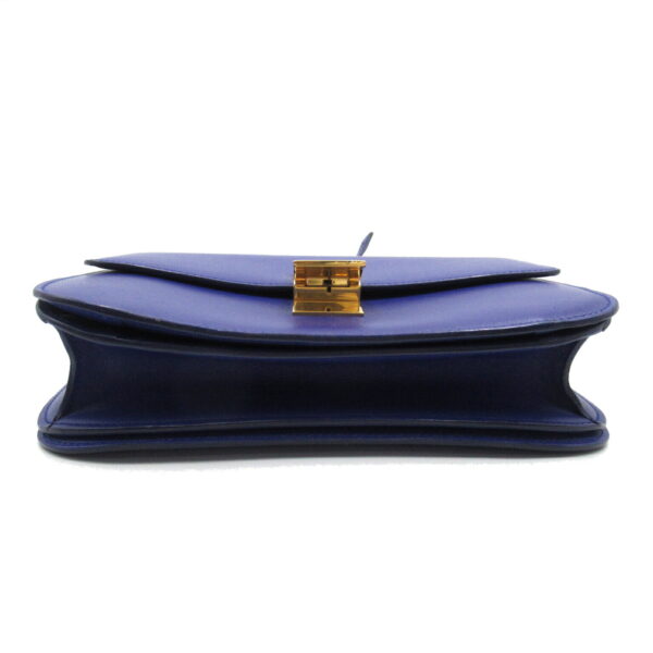 2101217663298 4 Celine Leather Shoulder Bag Blue