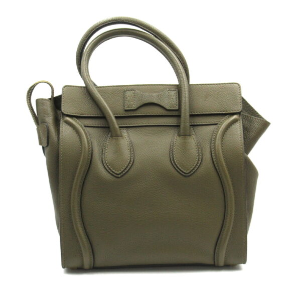 2101217664011 2 Celine Luggage Micro Leather Shopper Tote Bag Khaki