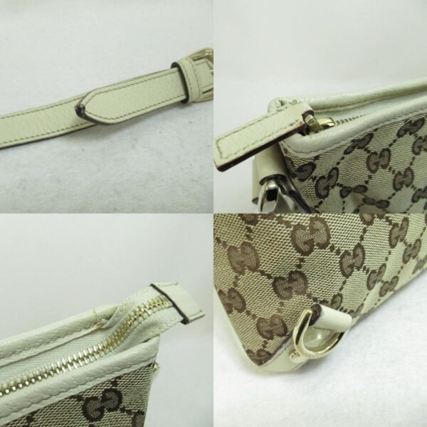 2101217670821 10c Gucci Gg Shoulder Bag Beige White