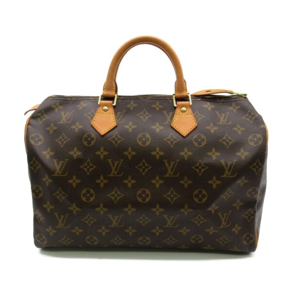 2101217670968 1 Louis Vuitton Speedy 35 Handbag Monogram Brown