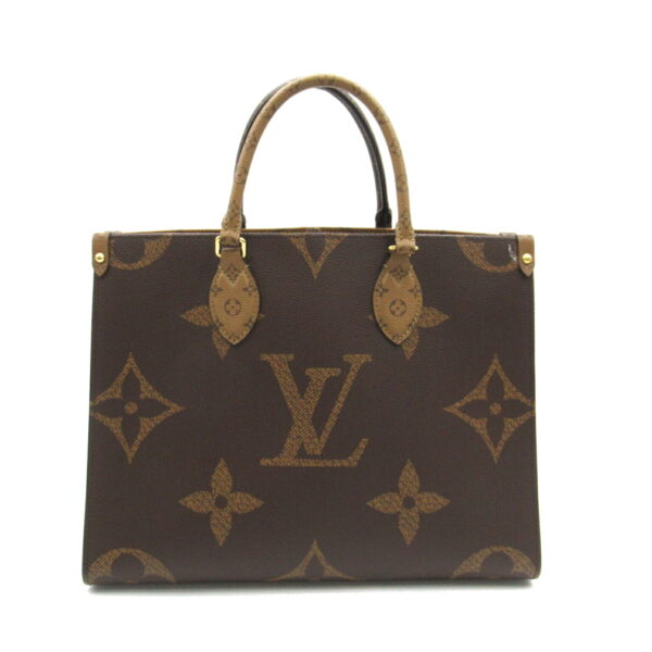 2101217695695 2 Louis Vuitton On the Go MM Tote Bag Monogram Giant Brown