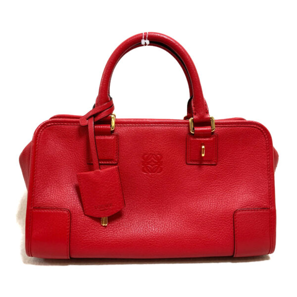 2101217713559 13 Loewe Amazona 28 Goatskin Leather Handbag Red