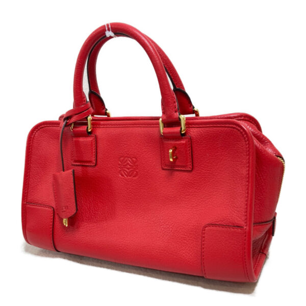 2101217713559 3 Loewe Amazona 28 Goatskin Leather Handbag Red