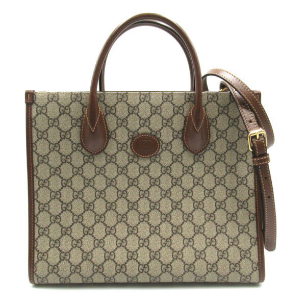 2101217716727 1 Gucci Gg Supreme Small Tote Bag Brown