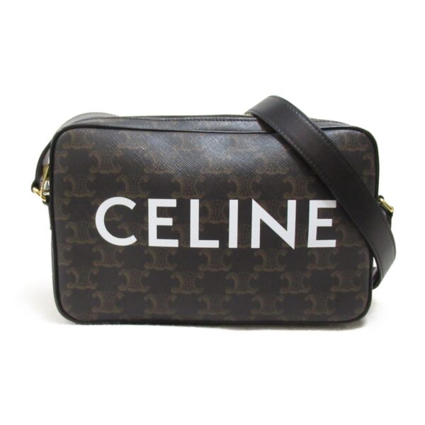 2101217716895 2 Celine Medium Messenger Canvas Shoulder Bag Black