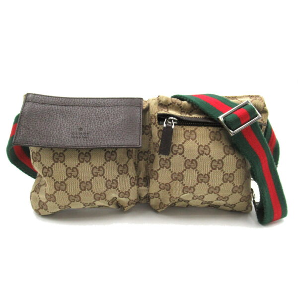 2101217725095 1 Gucci Sherry Line Gg Waist Bag Brown