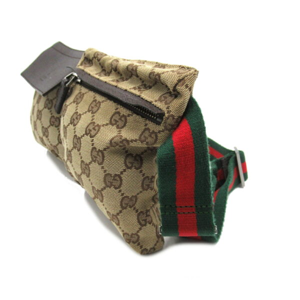 2101217725095 3 Gucci Sherry Line Gg Waist Bag Brown