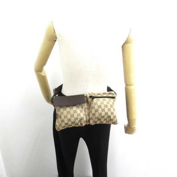 2101217725095 5 Gucci Sherry Line Gg Waist Bag Brown