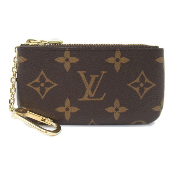 2101217746618 3 LOUIS VUITTON Pochette Cle Key Case Monogram Bag Brown