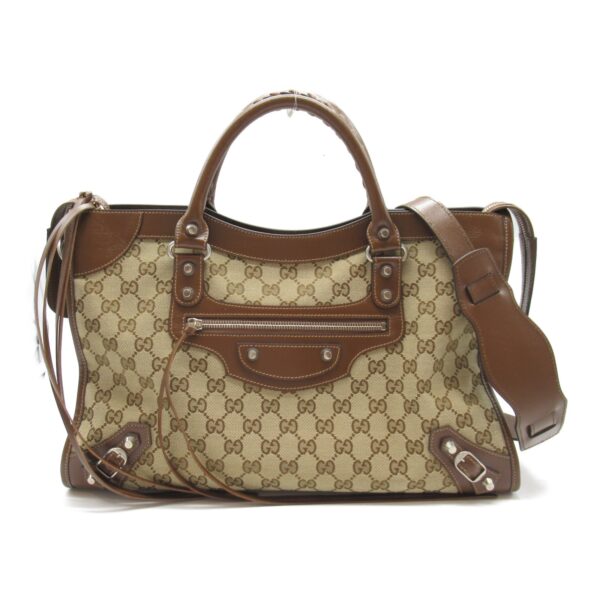 2101217747288 2 Gucci Hacker Project Gg 2Way Shoulder Bag Beige Brown