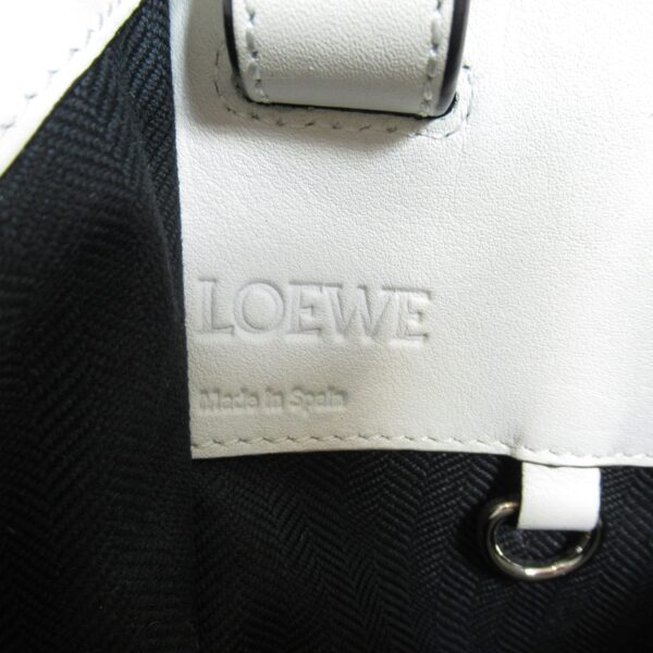 2101217748018 10 Loewe Hammock Small Leather Shoulder Bag White Gray