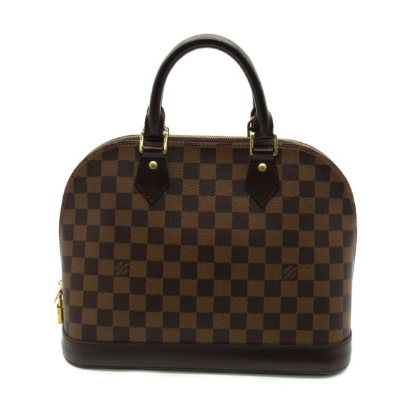 2101217750158 3 Louis Vuitton Alma Handbag Damier Brown