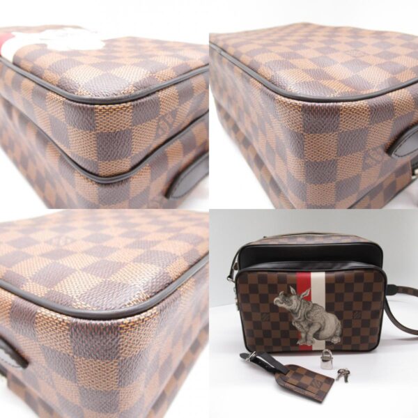 2101217760607 10c Louis Vuitton Nile PM Shoulder Bag Damier Brown