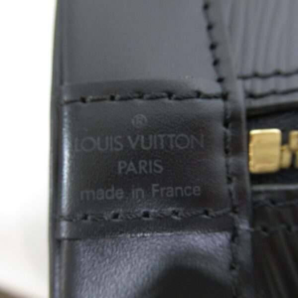 2101217760751 10 Louis Vuitton Alma Noir Handbag Epi Black