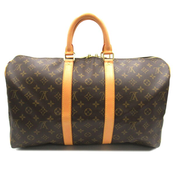 2101217760959 2 Louis Vuitton Keepall 45 Bag Monogram Brown