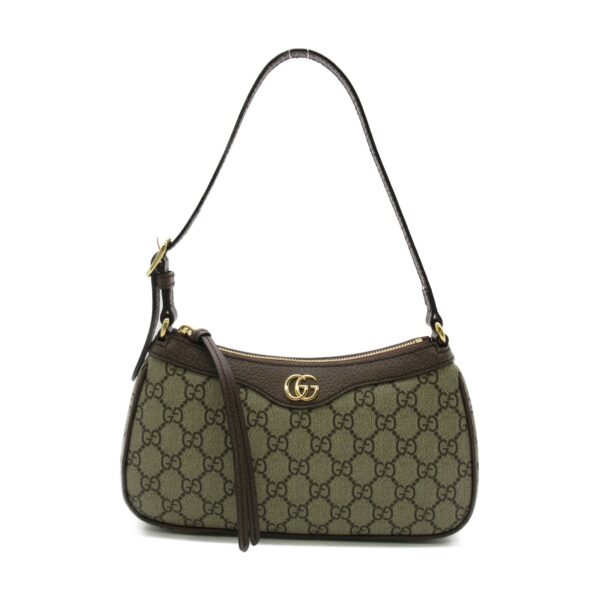 2101217766357 1 Gucci Ophidia Gg Supreme Shoulder Bag Beige Ebony