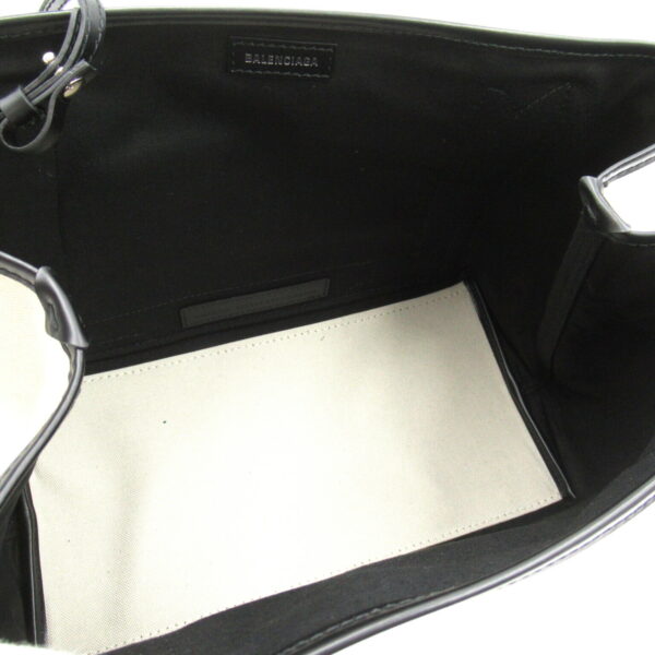 2101217766463 6 Balenciaga Blue Small Cabas Tote Bag Ivory Black