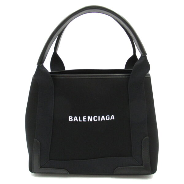 2101217766494 2 Balenciaga Blue Small Cabas Tote Bag Black