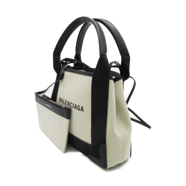 2101217766562 2 Balenciaga Cabas XS 2way Shoulder Bag Ivory Black