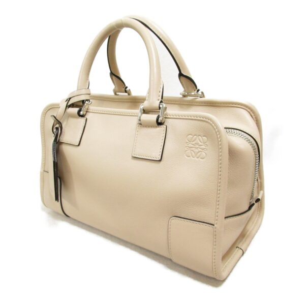 2101217770002 4 Loewe Amazona 28 Leather 2Way Handbag Beige