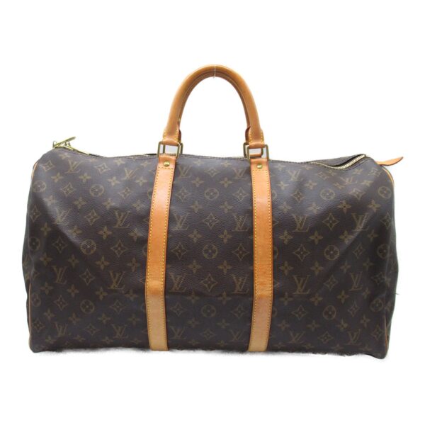 2101217772020 3 Louis Vuitton Keepall 50 Bag Monogram Brown