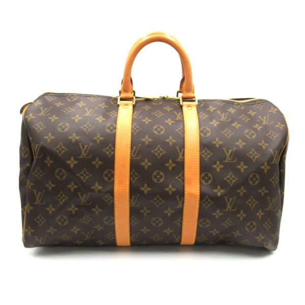 2101217772129 1 Louis Vuitton Keepall 45 Bag Monogram Brown