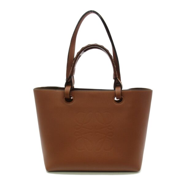 2101217772907 1 Loewe Anagram Small Leather Tote Bag Brown