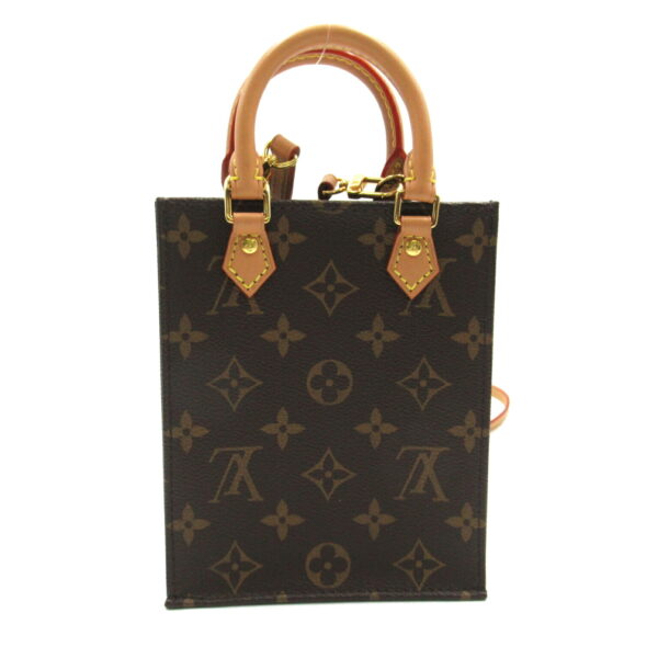 2101217786218 2 Louis Vuitton Petite Sac Plat 2way Bag Monogram Brown