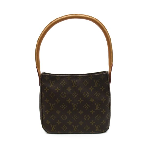 2101217791120 1 LOUIS VUITTON Looping MM Shoulder Bag Monogram Brown