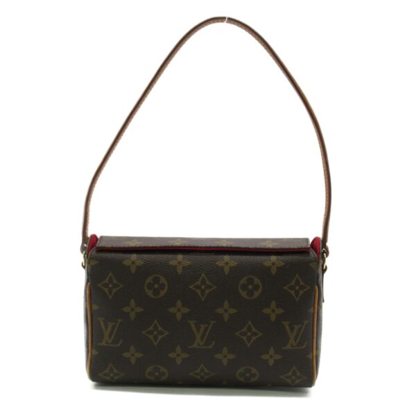 2101217791229 1 LOUIS VUITTON Recital Handbag Monogram Brown