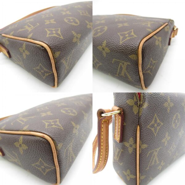 2101217791229 6c LOUIS VUITTON Recital Handbag Monogram Brown