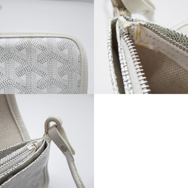 2101217794664 15c Goyard Plumet Canvas Shoulder Bag White